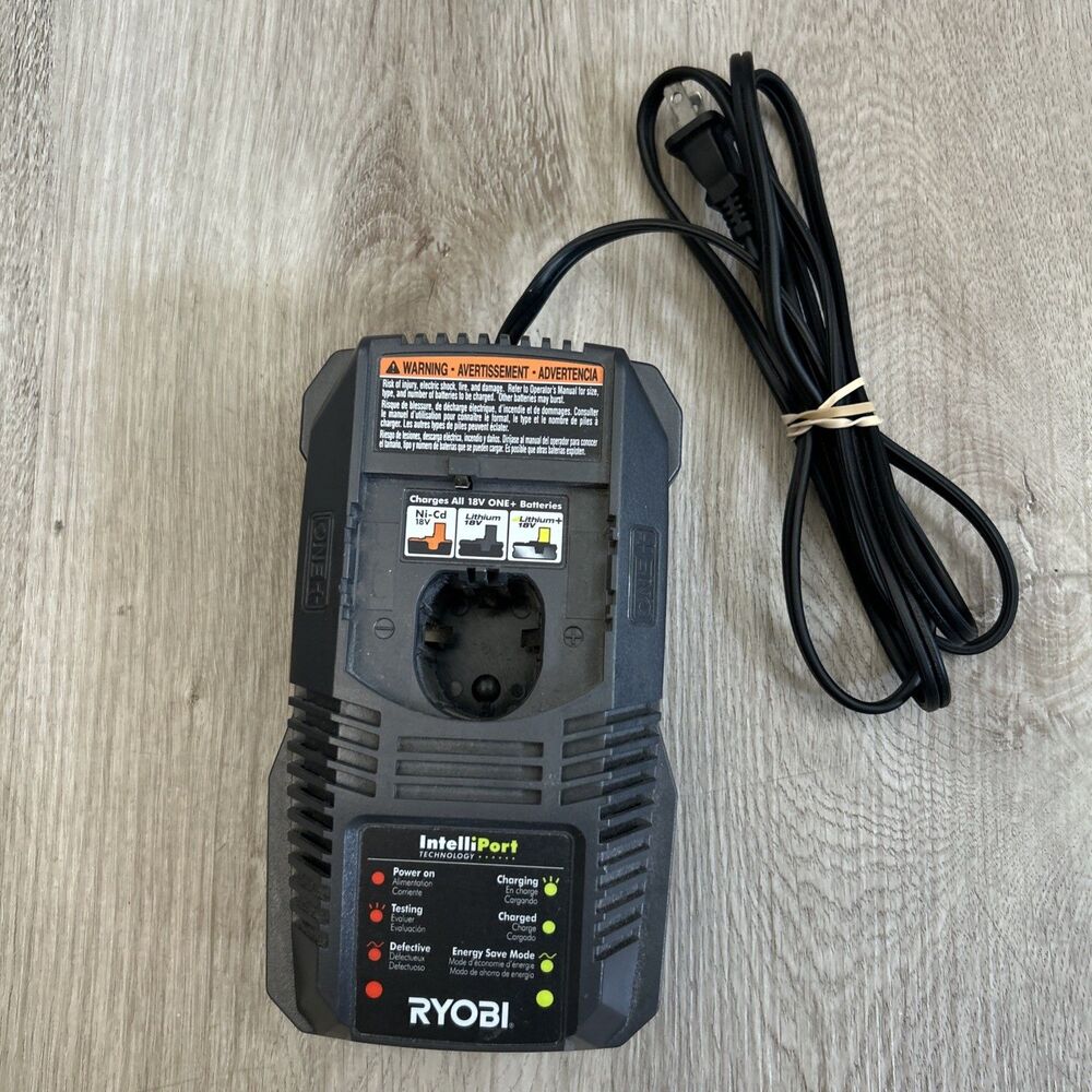 Ryobi ONE+ P118 18V NiCd Lithium Ion Battery Charger IntelliPort Tested Works
